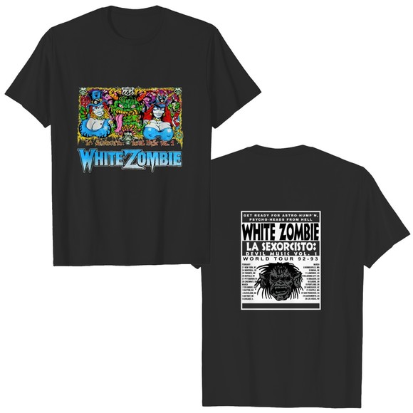 Karla_Perez Other - White Zombie La Sexorcisto Devil Music Concert Tour T Shirt 2 Sided T Shirt